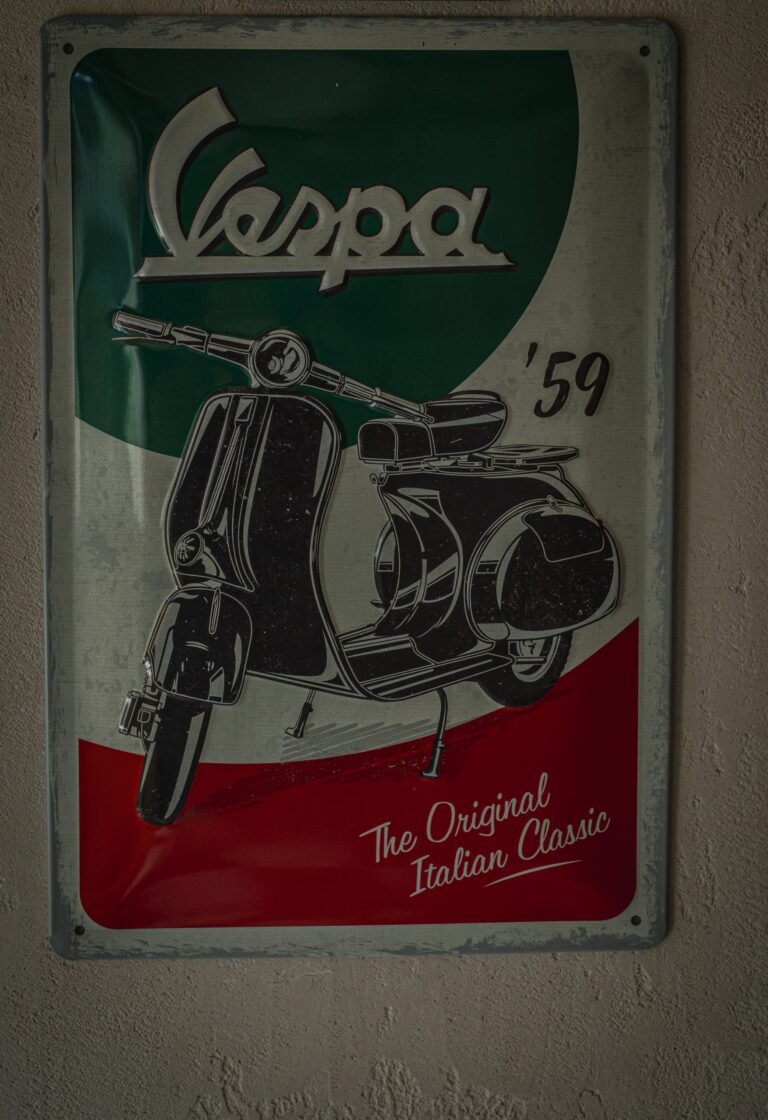 Plakat Vespa 1959 w Primavera Studio